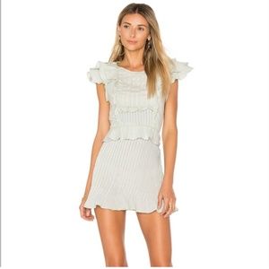 For Love And Lemons Cream Mini Dress